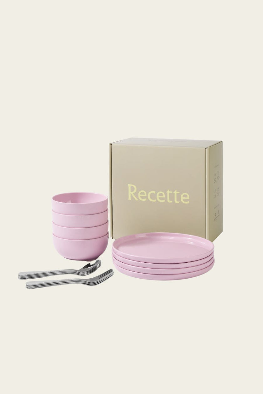 Complete Dinnerware Set | Pink