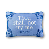 Try Me Needlepoint Pillow
