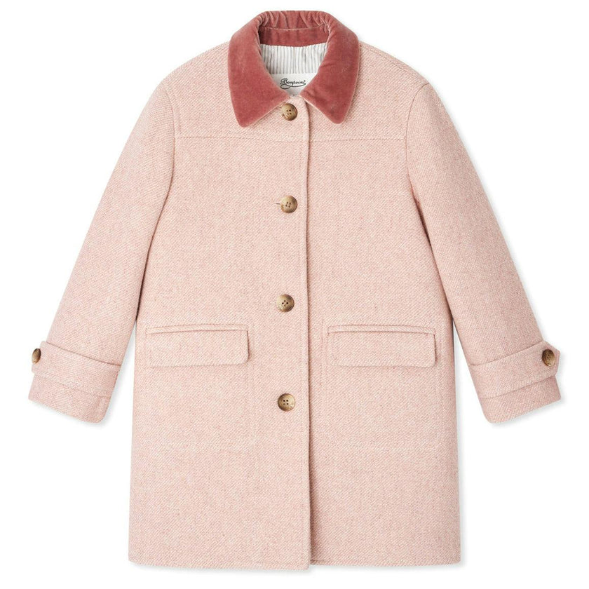 Jaida Velvet Collar Pea Coat
