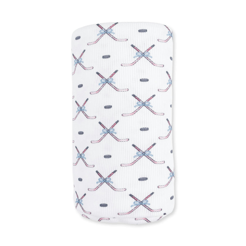 Simple Hockey Pink - Swaddle Blanket