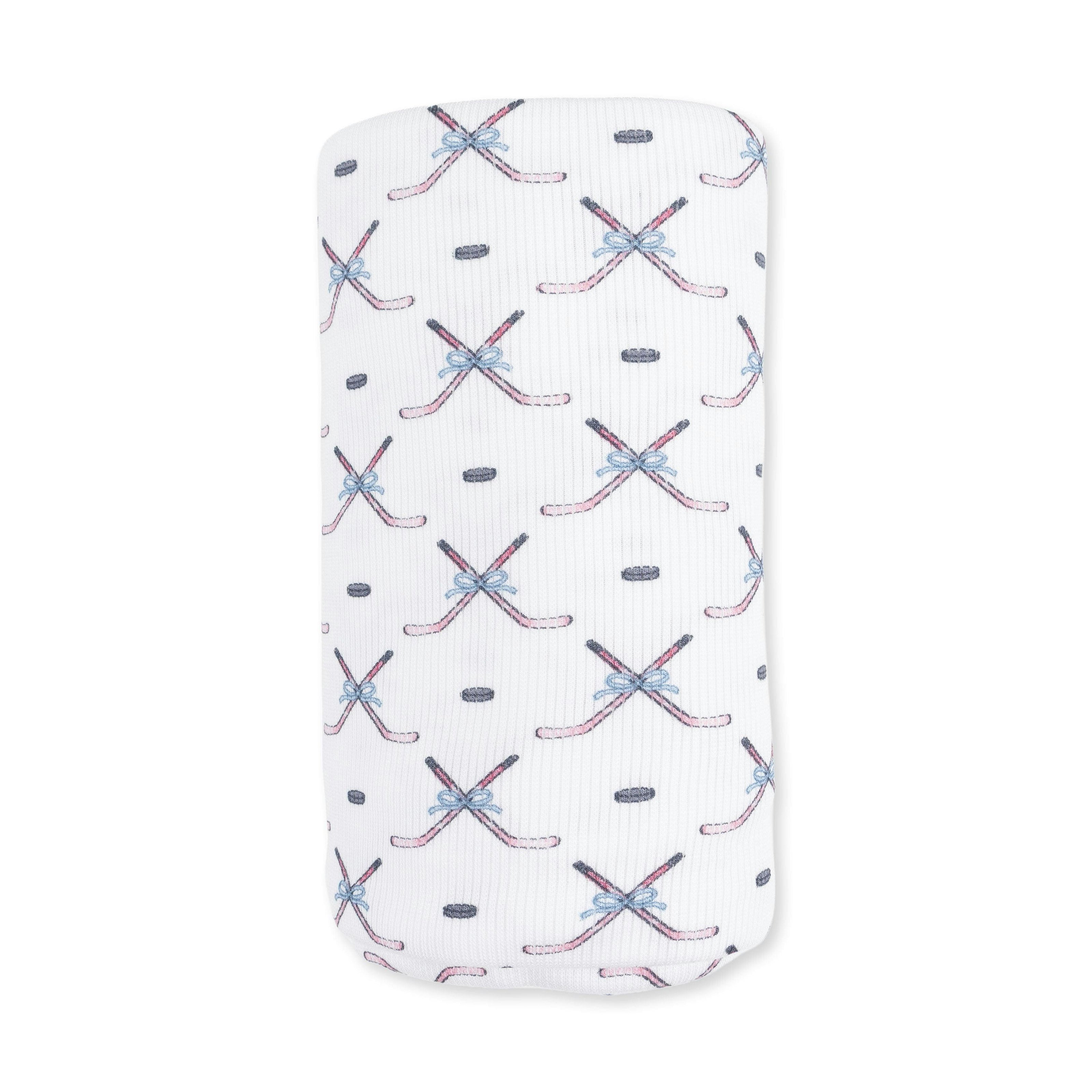 Simple Hockey Pink - Swaddle Blanket