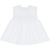 girls white align tank