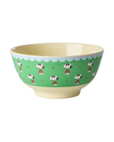 Medium Bowl - Green - Snoopy Print -