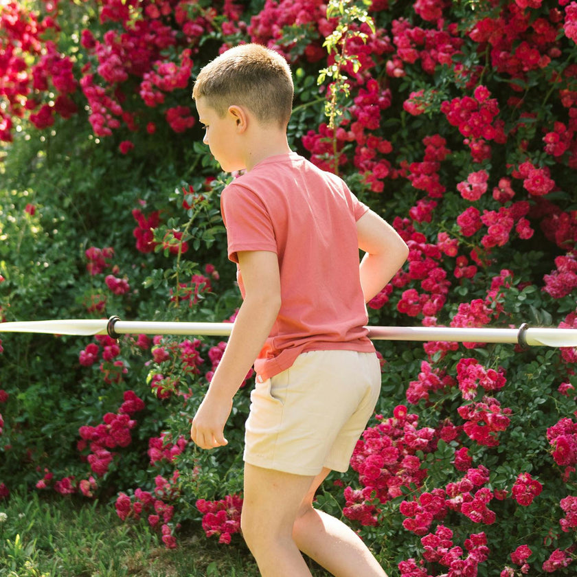 unisex faded rose pocket tee