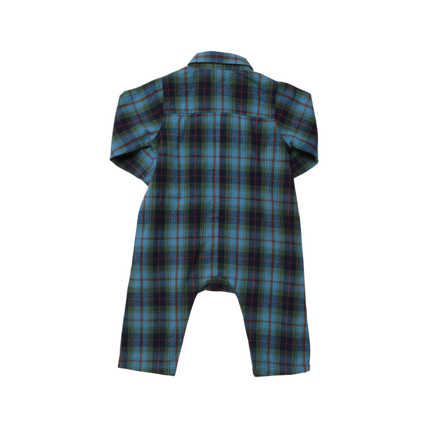 Baby Boys Easton Jumper - Blue Tartan