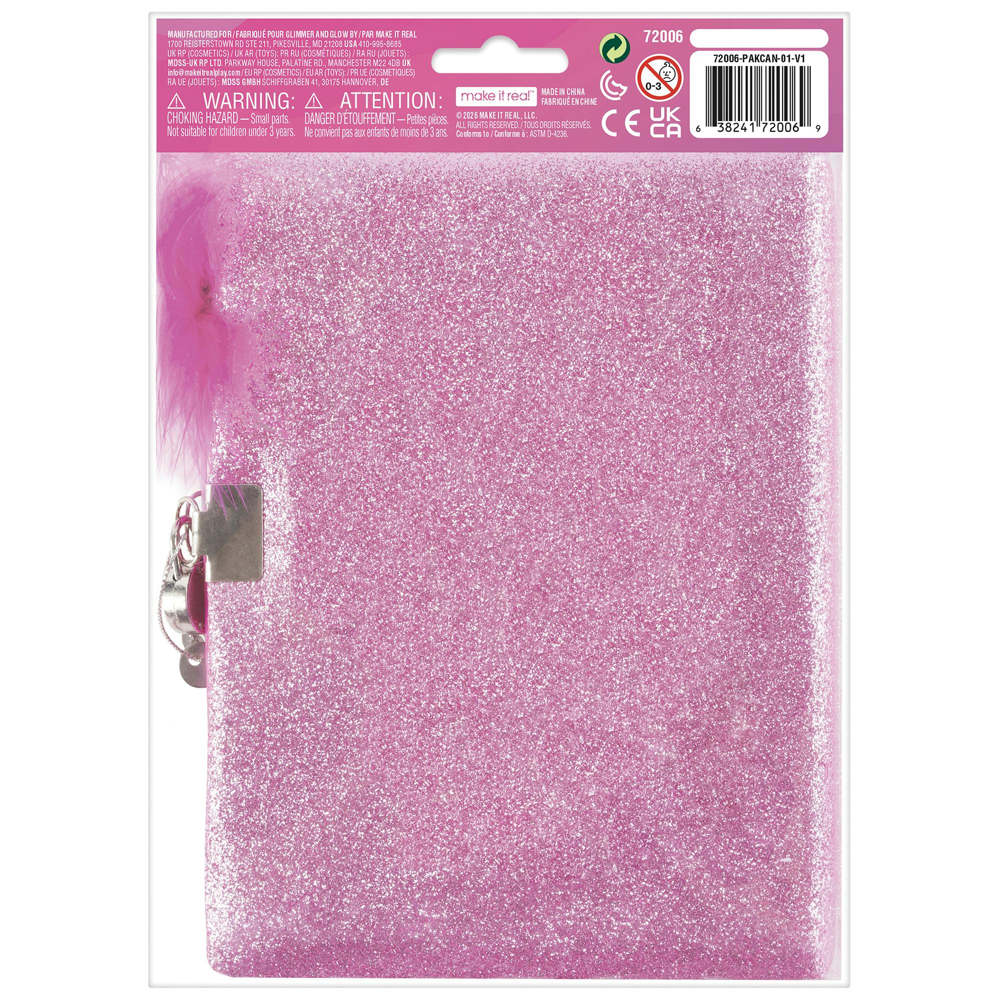 G&G: Locking Journal Set - Born To Sparkle Glitter