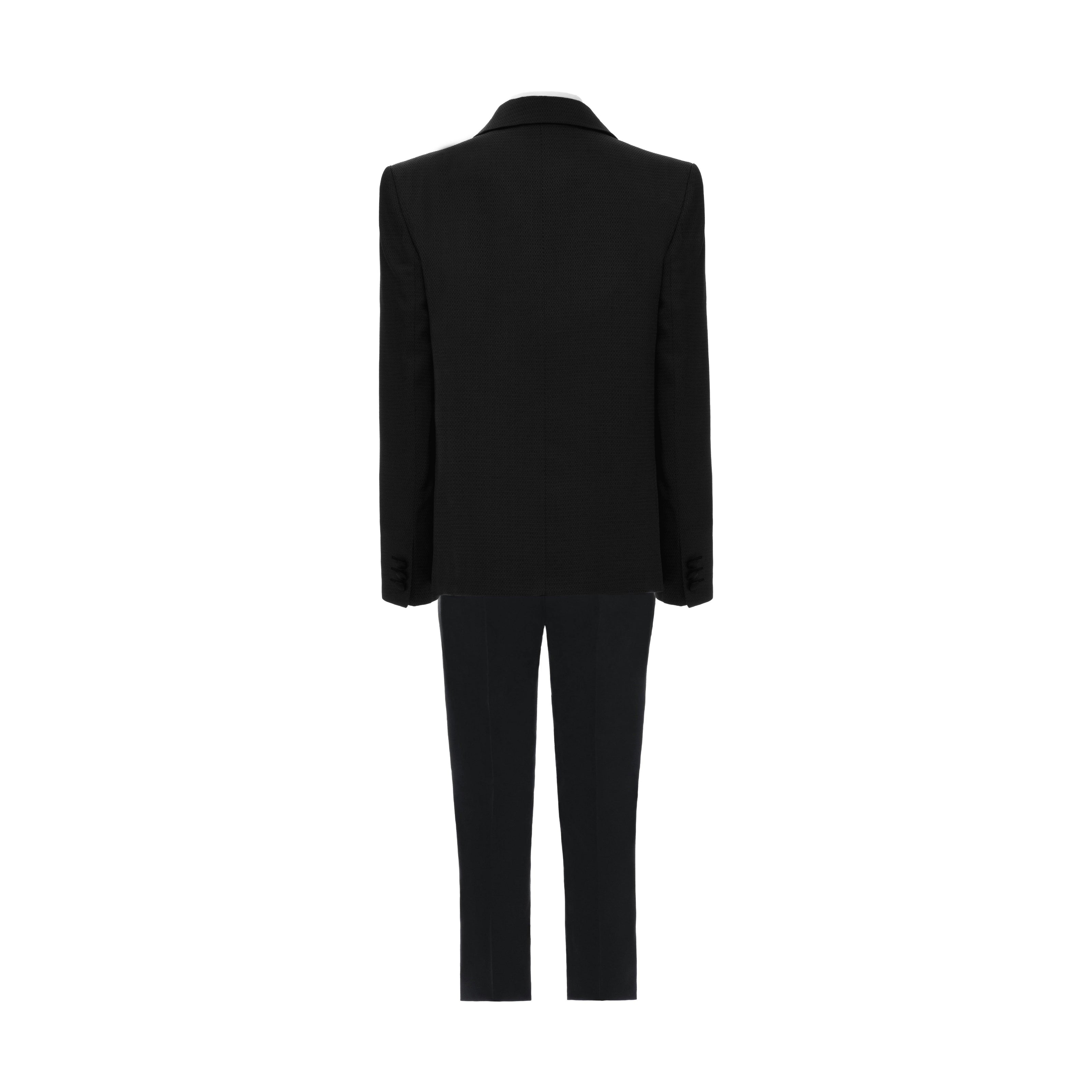 Black Satin-Lapel Formal Suit Set