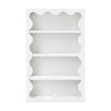 Lido Wave Bookcase in White