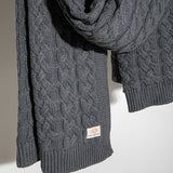 Double cable - Dk brown mel