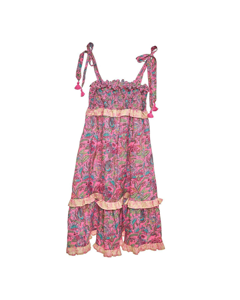 Girls Capri Dress – Cotton Voile & Tie Straps (Liberty)
