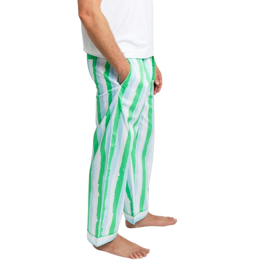 Men's Drawbertson Wild Stripes PJ Pants - Organic Cotton Poplin