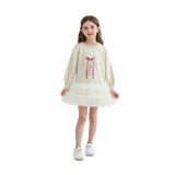 Mist Ruffle Ribbon Dress