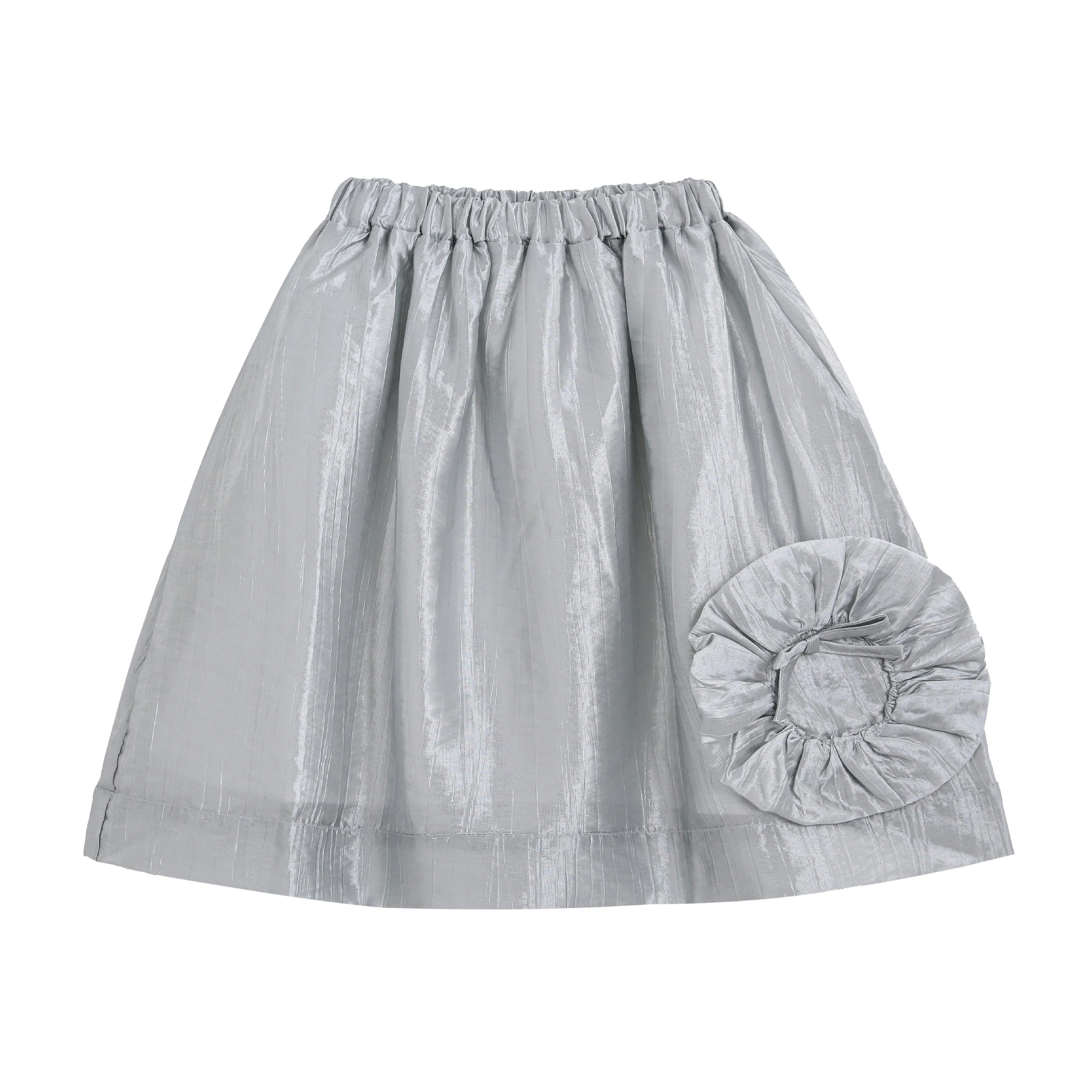 Silver Nerissa Bloom Skirt Set