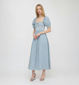 The Scarlett Nap Dress - Lagoon Gingham