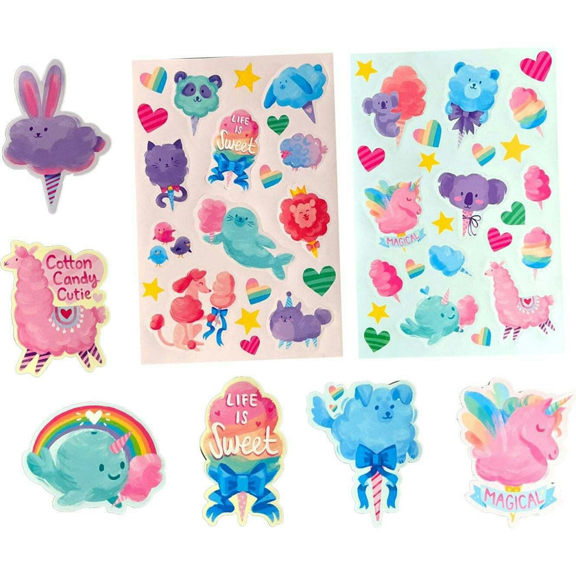 Stickiville Fluffy Cotton Candy Scented Stickers