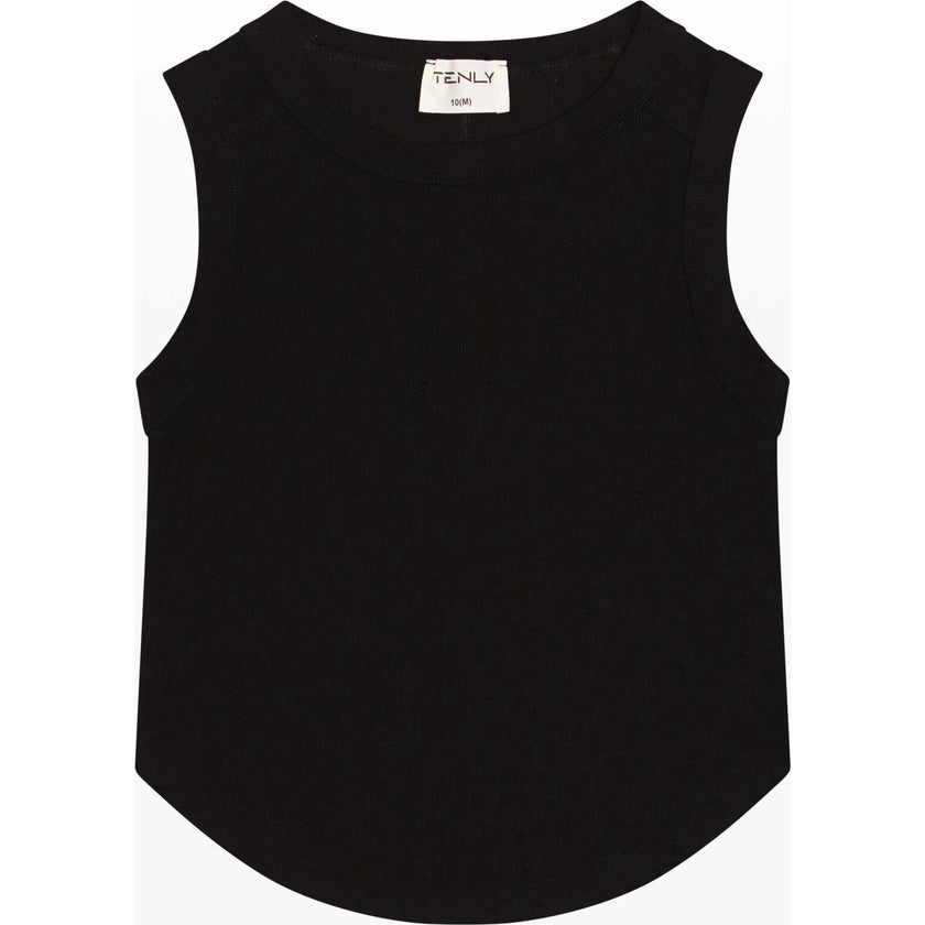 Tenly Rayon Rib Exposed Seam Tank Top