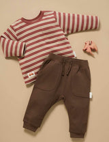 Slouchy Track Pant CHOCOLATE