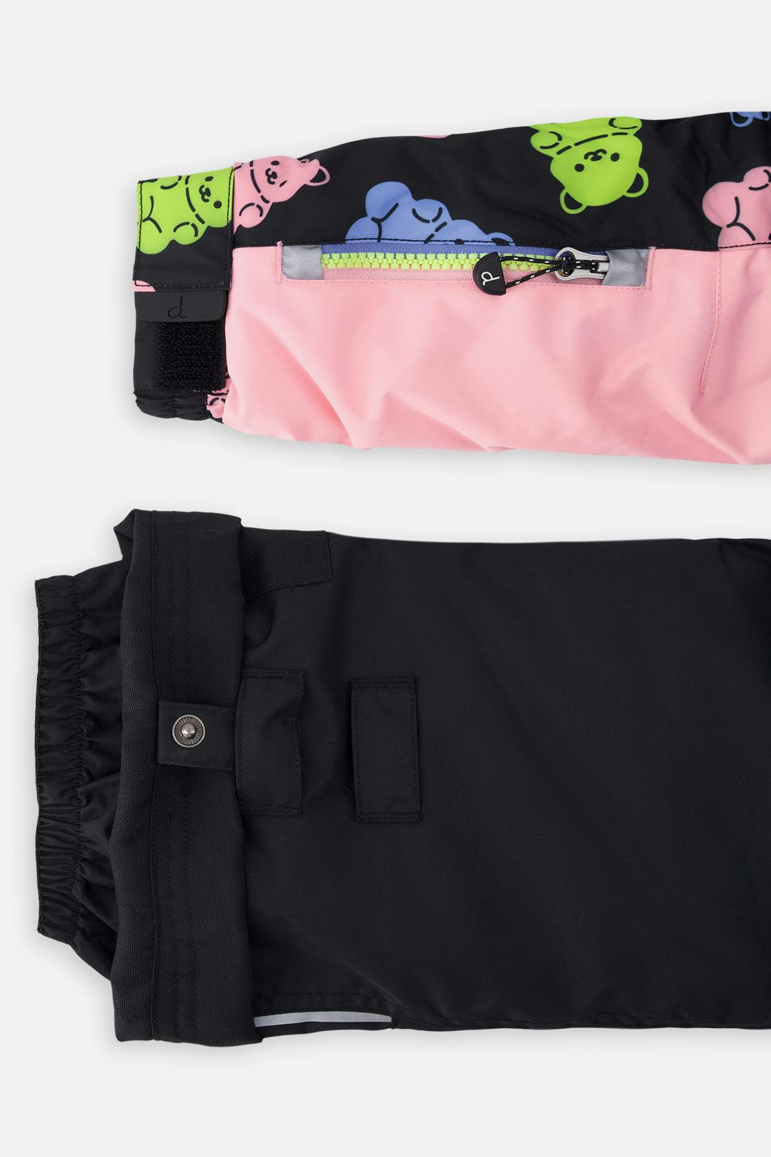 Two Piece Play Snowsuit Black Gummy Bear Print