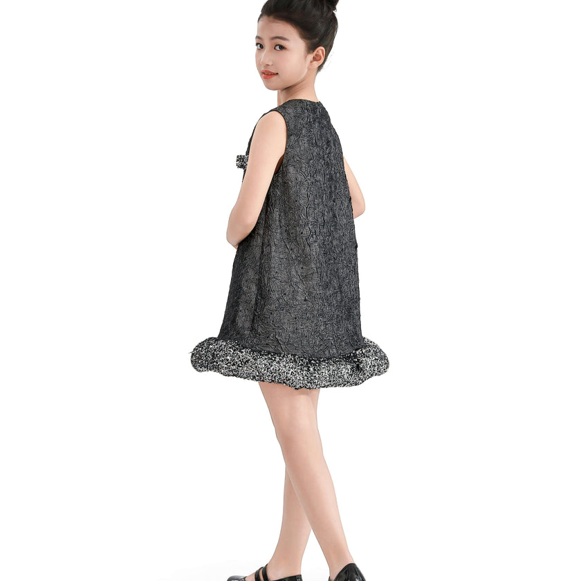 Dark Gray Speckled Dress