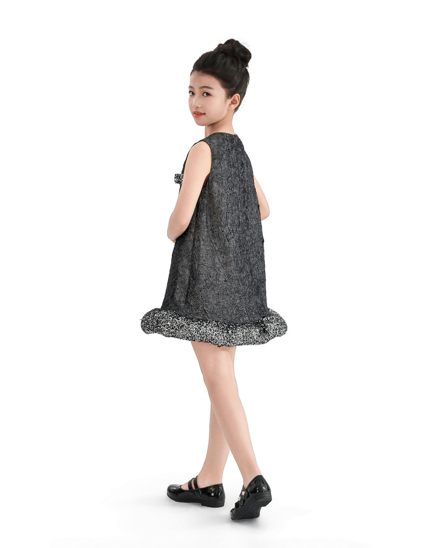 Dark Gray Speckled Dress