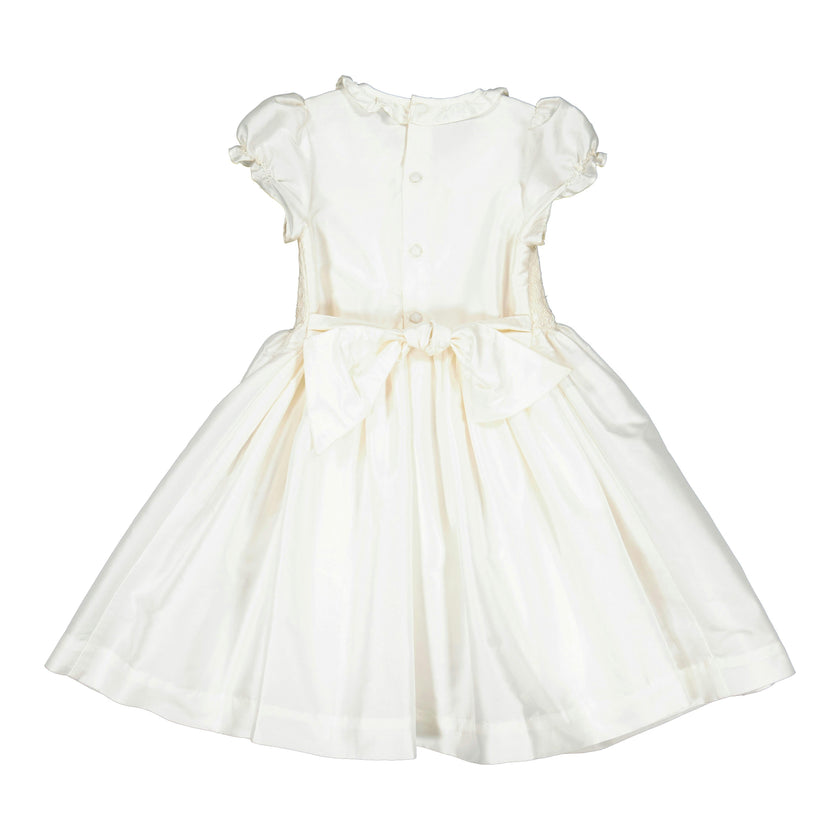 Colombe White Silk Ceremony Girl Dress
