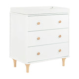 Babyletto Lolly 3-Drawer Compact Changer Dresser with Removable Changing Tray (34")
