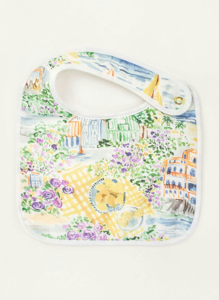 Baby Bib & Shawl Blanket Set - Limoncello