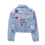 You Rock Painted Denim Jacket