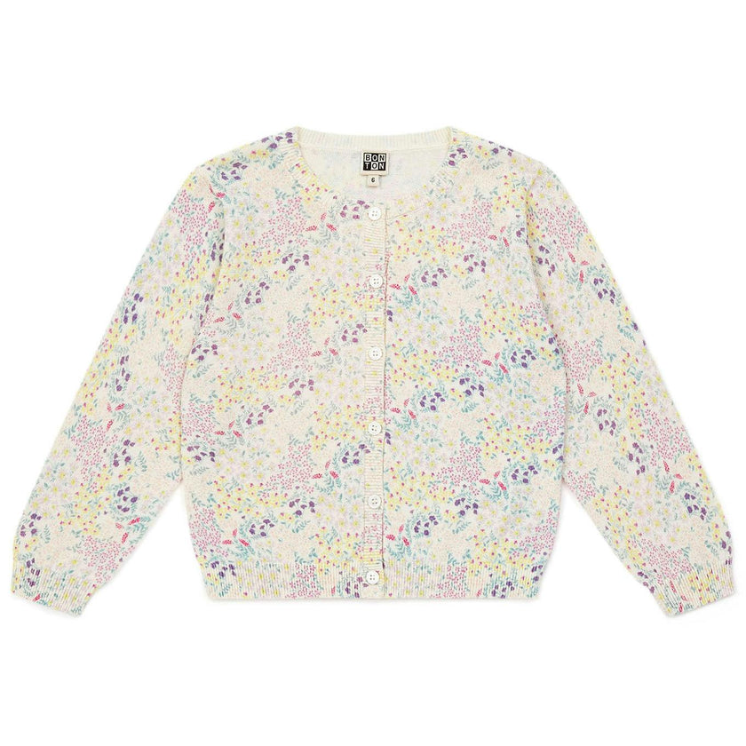 BONTON Ditsy Floral Printed Cardigan