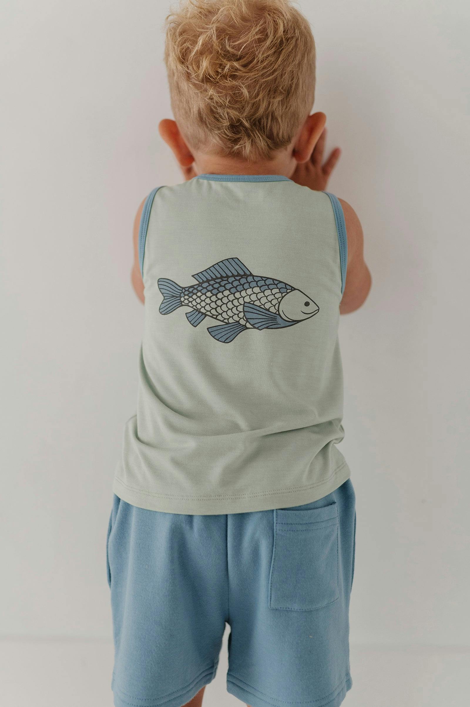 Boys Tank Top in Gone Fishin'