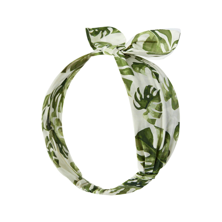 Island Leaf Bow Twist Knotted Headband