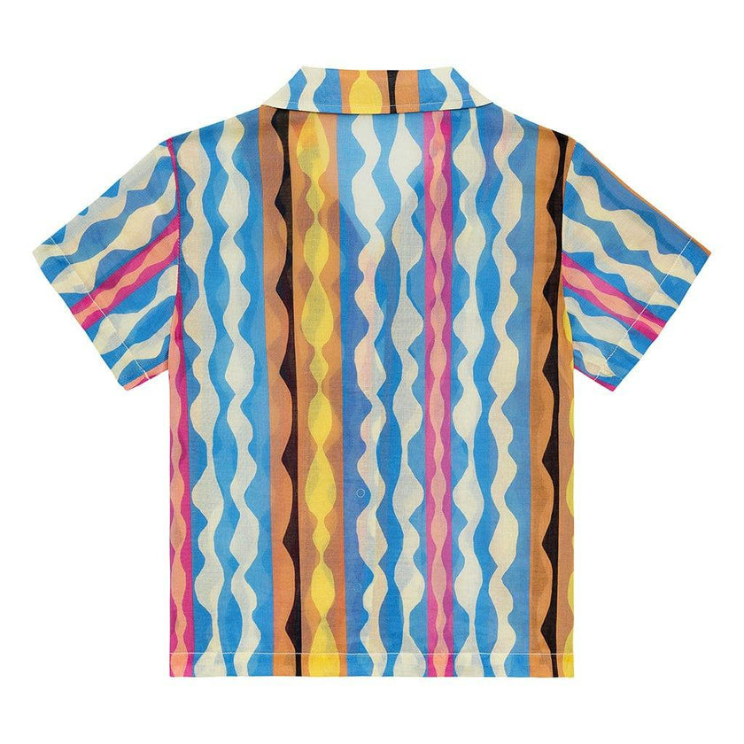 Abstract Mini Button Down Shirt