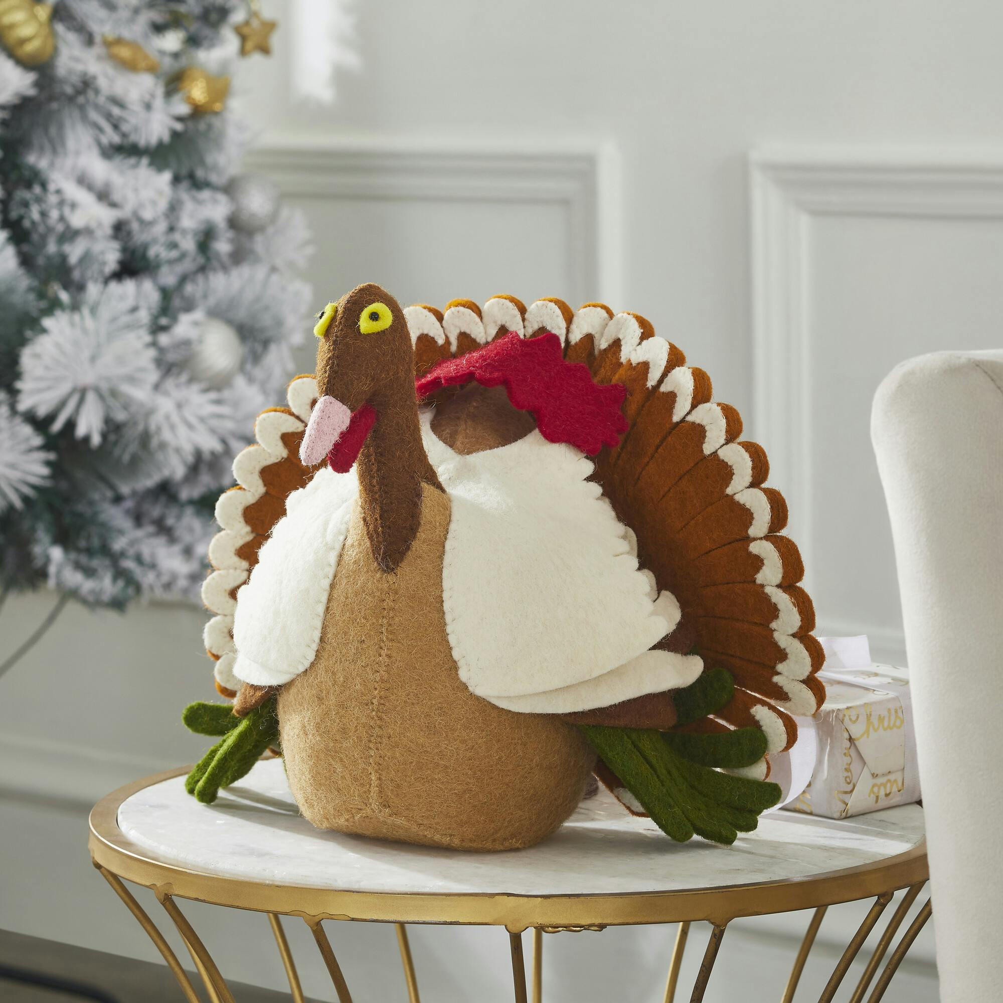 Handmade Decorative Turkey Hand Felted Wool