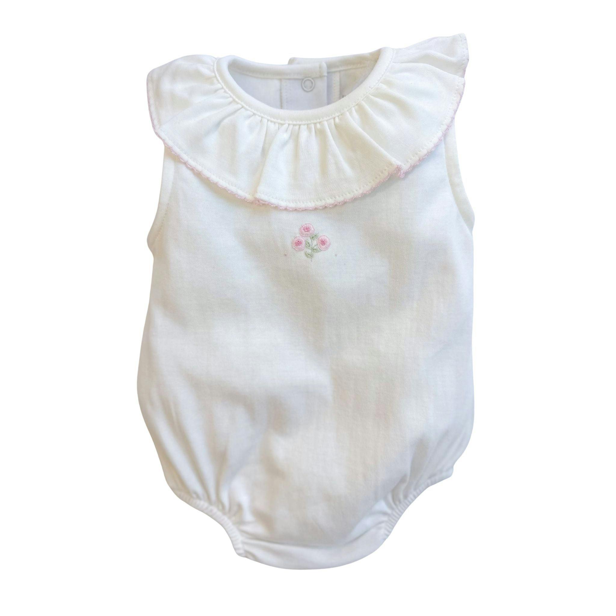 Pima Ruffle Bubble Peonies Pink