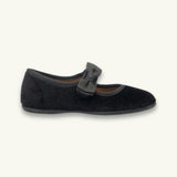 Velvet Bow Mary Jane | Black