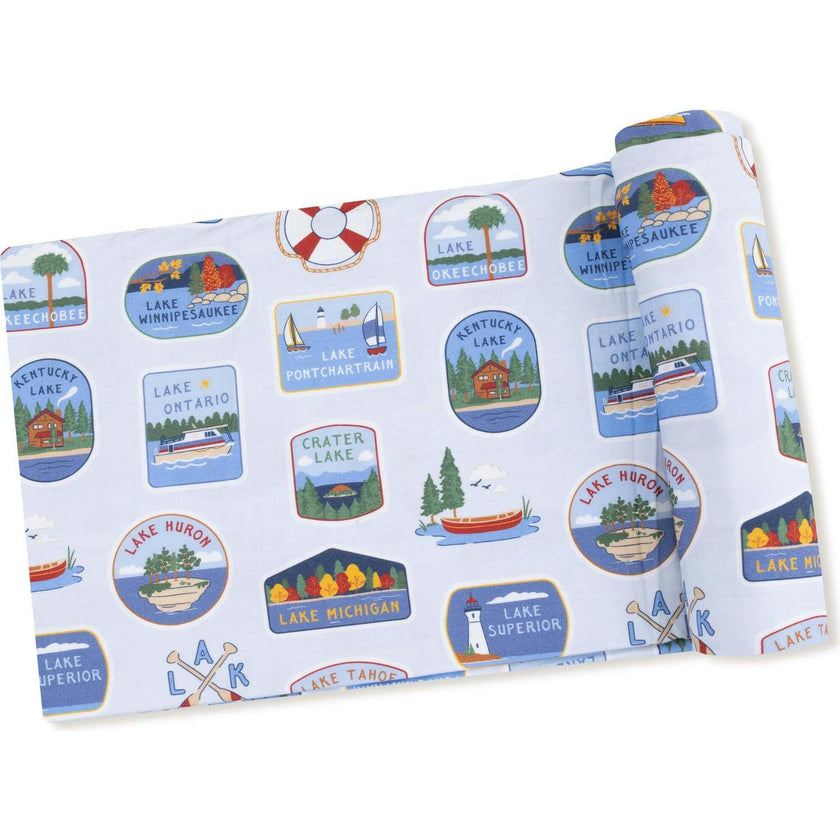 Swaddle Blanket Lake Stickers