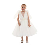 White Aspen Tulle Bow Dress