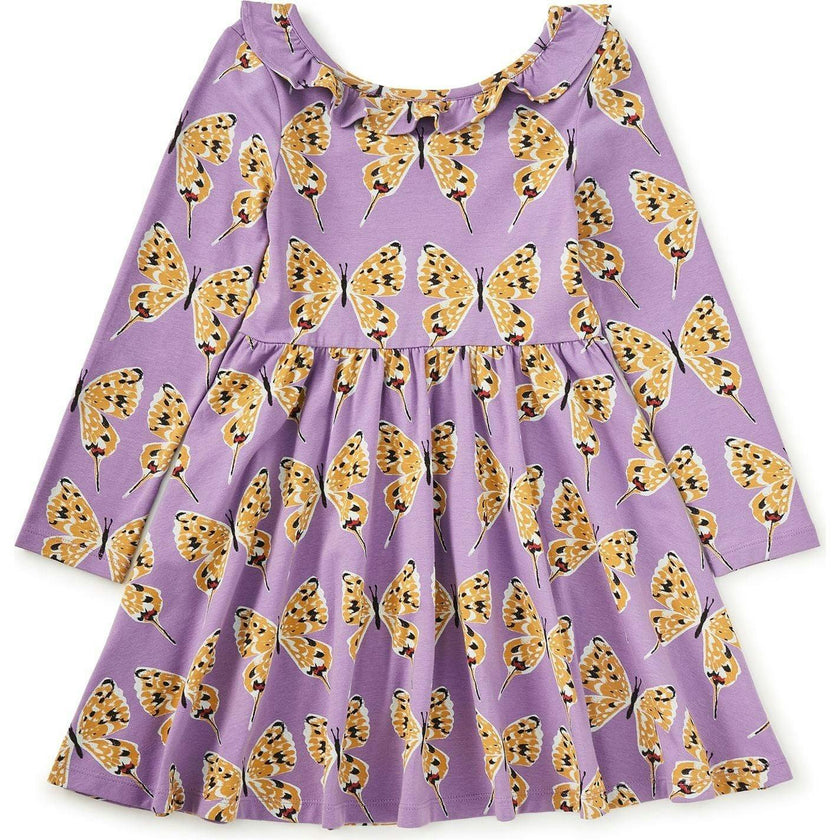 Ruffle Collar Ballet Dress, Purple