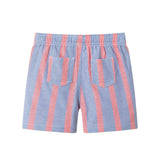 Boys Orange Striped Airy Oxford Set | Orange Stripe