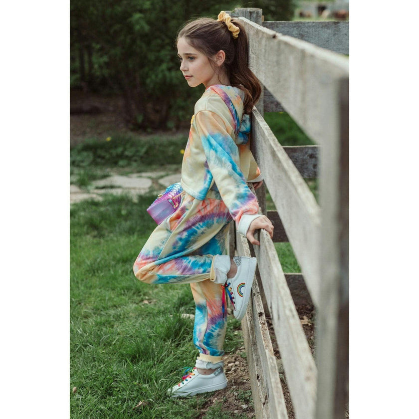 Be Happy Tie Dye Jogger Set