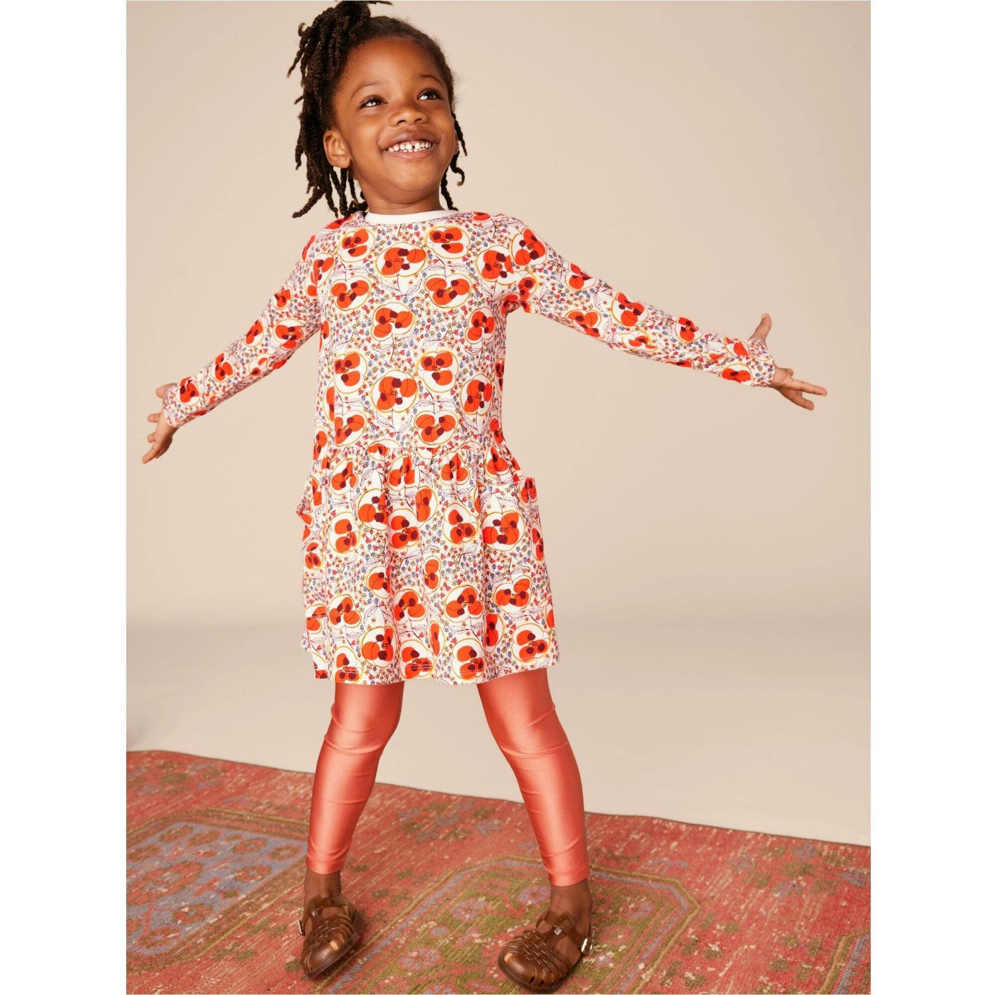 Long Sleeve Pocket Dress, Brown
