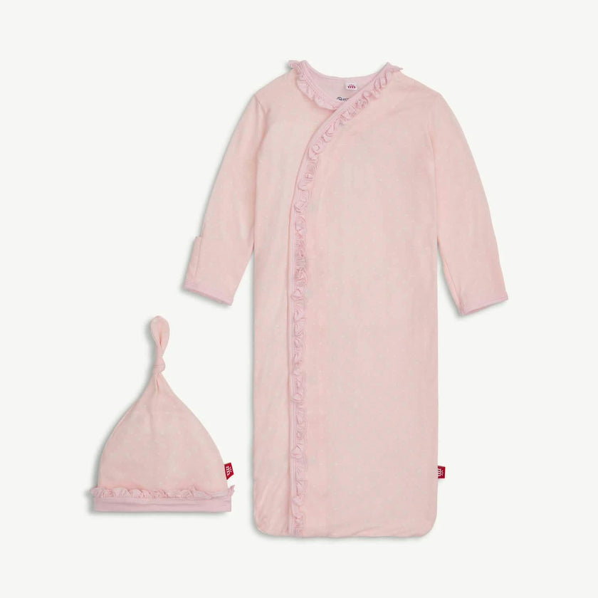 Magnetic Gown & Hat Set with Ruffle