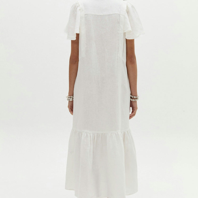 Willow Linen Dress - Off White