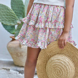 TARTINE ET CHOCOLAT Liberty Floral Skirt - Citrus