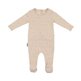 Elegant Leaves Footie and Beanie Set