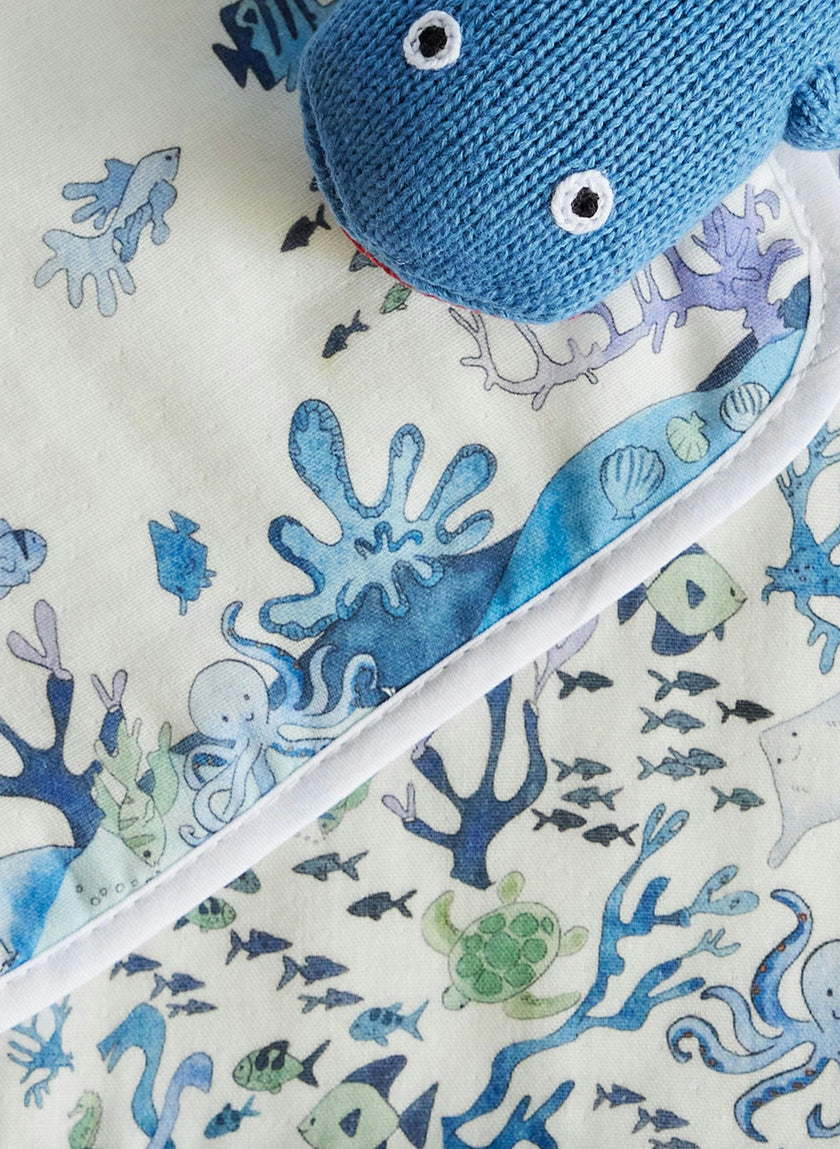 Under the Sea Bib, Coral Reef Burp and Soft Rattle