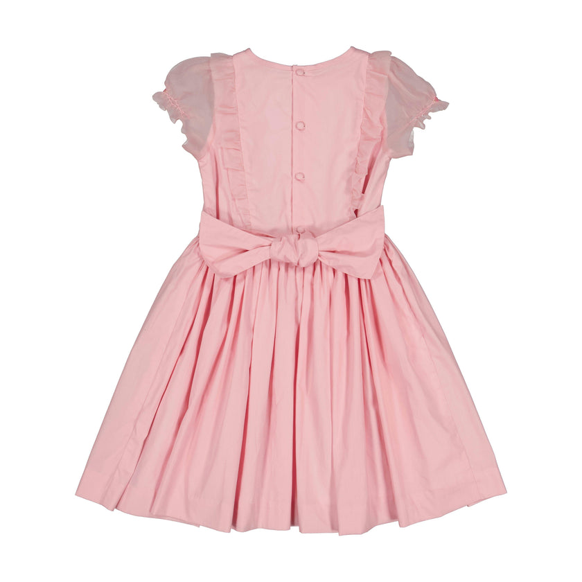 Camelia Pink Organza Sleeve Dress