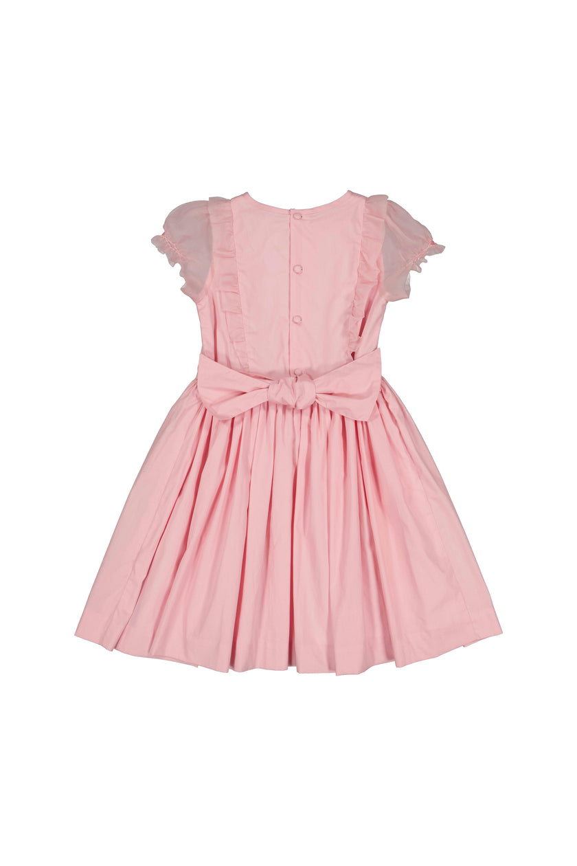 Camelia Pink Organza Sleeve Dress