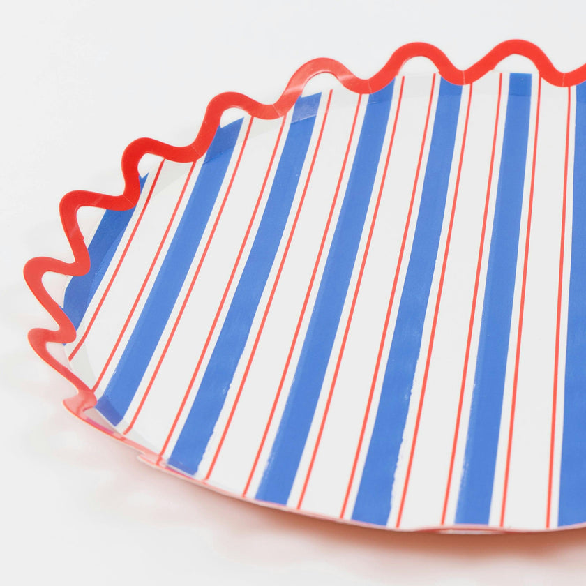 Nautical Striped Dinner Plates
