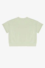 French Terry Rollup Sleeve Waistband Tee